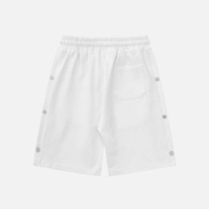 youthful devil rabbit shorts embroidered urban chic 3724