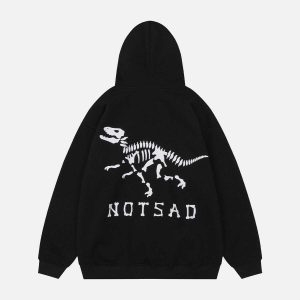 youthful dinosaur skeleton hoodie   streetwear icon 2685