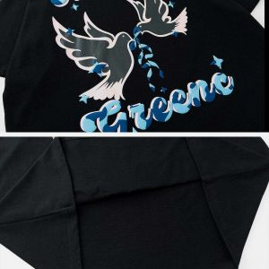 youthful dove clash print tee   iconic streetwear design 6382