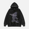 youthful dove pullover hoodie washed & blurring design 4904