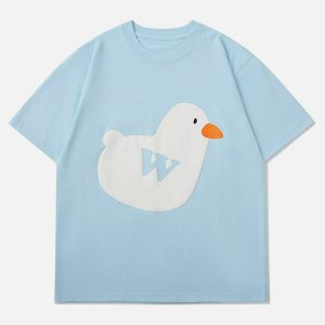 youthful duck graphic tee   quirky & trending streetwear 3607