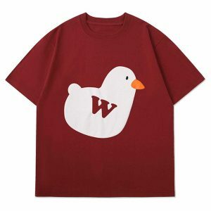 youthful duck graphic tee   quirky & trending streetwear 5174