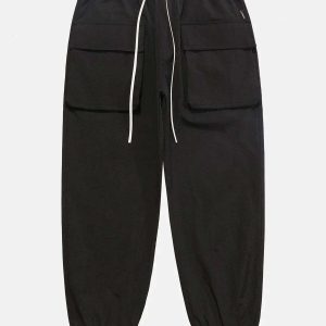 youthful elastic cuff pants casual & sleek design 1376
