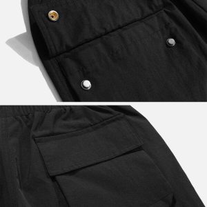 youthful elastic cuff pants casual & sleek design 8278
