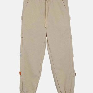youthful elastic waist pants velcro foot design 6850