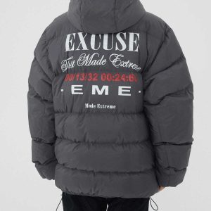 youthful eme print winter coat iconic & warm 1015