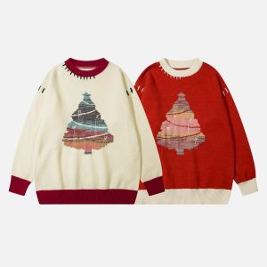 youthful evergreen delight sweater festive & chic comfort 1459