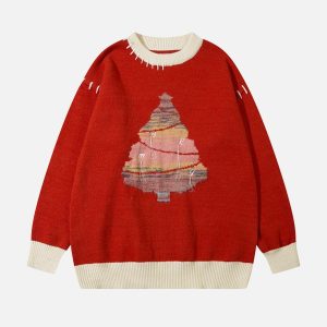 youthful evergreen delight sweater festive & chic comfort 4315