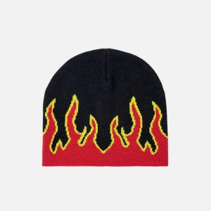 youthful flame elements beanie   urban chic warmth 5383