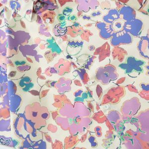 youthful floral short sleeve shirt   trendy & vibrant style 1145