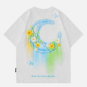 youthful flower moon tee   chic & trending streetwear 4641