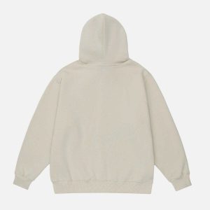 youthful foam skeleton hoodie   streetwear with an edgy print 1110