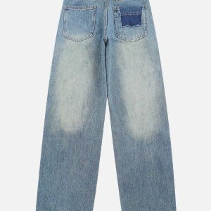 youthful fringe line jeans   trending urban streetwear 7530