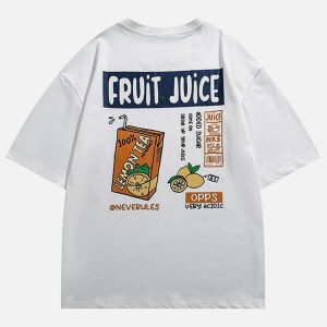 youthful fruit juice graphic tee   vibrant urban style 5157