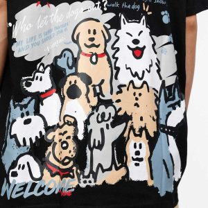 youthful funny dogs graphic tee   urban & trendy style 2369