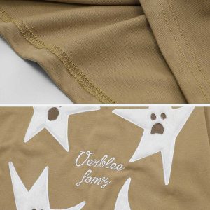 youthful ghost star print tee   trendy & unique streetwear 4893