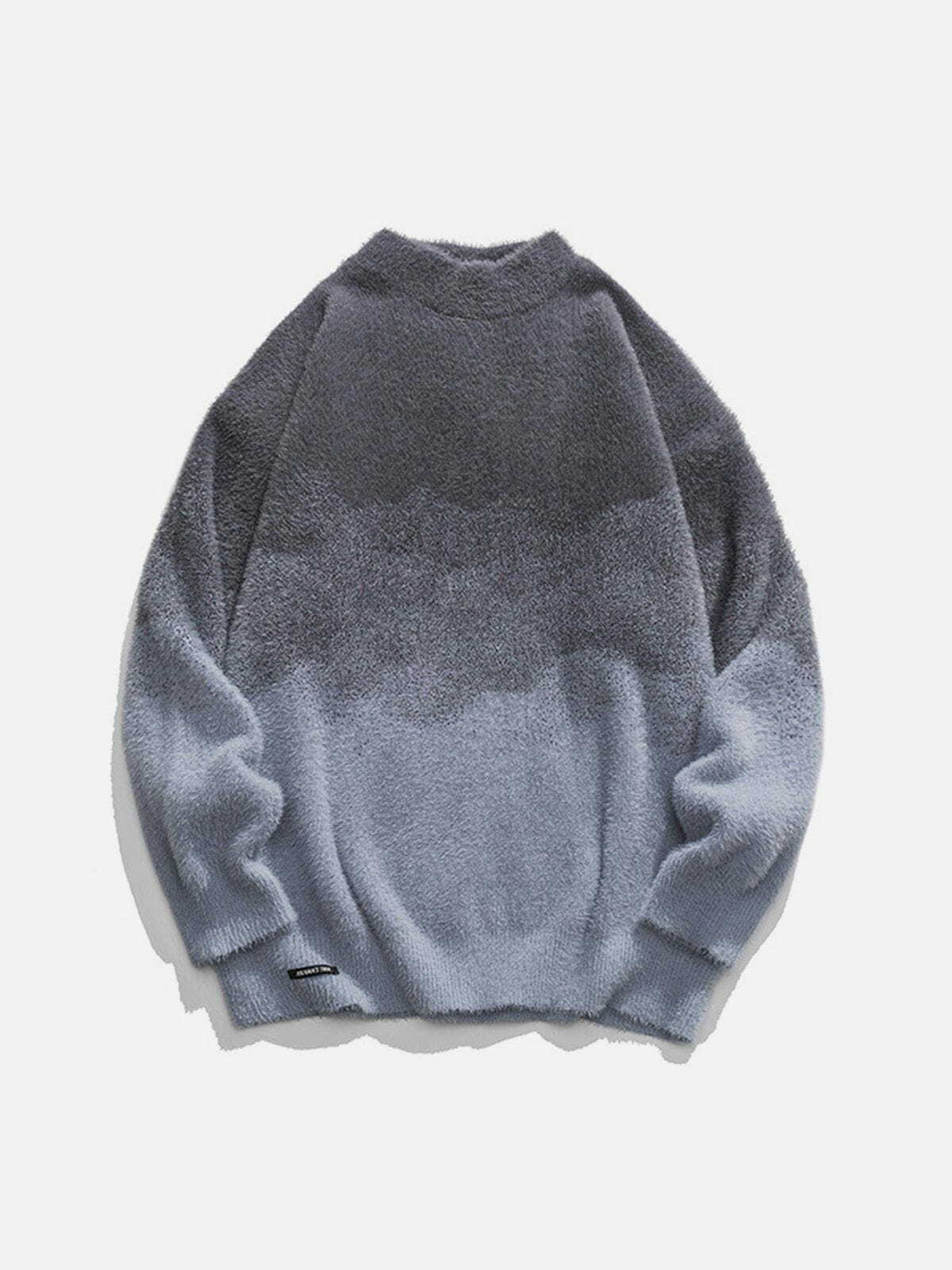 youthful gradient knit sweater   chic y2k streetwear 2229