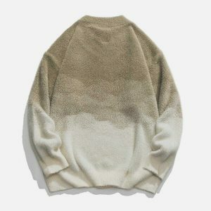 youthful gradient knit sweater   chic y2k streetwear 7698