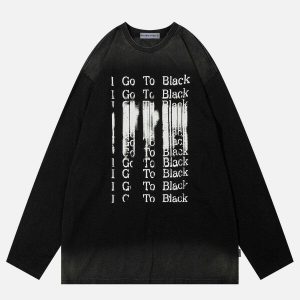 youthful gradient print sweatshirt   urban & trendy style 4234