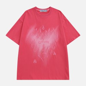 youthful heart flame tee   chic & trending streetwear 6486