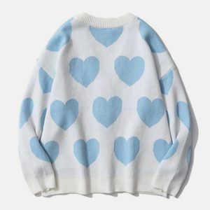 youthful heart pattern cardigan layered style & chic 6521