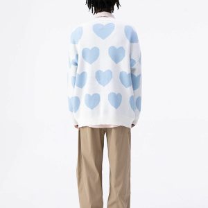youthful heart pattern cardigan layered style & chic 7587