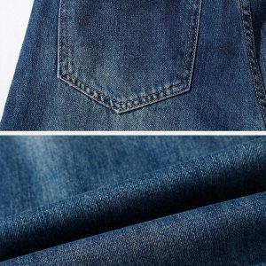 youthful high rise jeans with chic raw edges 7514