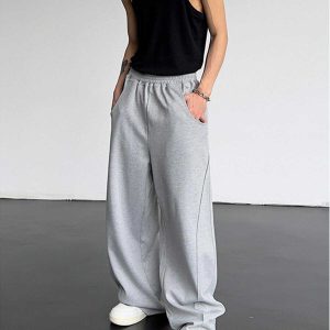 youthful high waist pants   sleek & trendy streetwear 2340