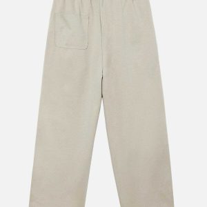 youthful high waist pants   sleek & trendy streetwear 4638