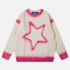 youthful inkjet star sweater   chic & trending design 2870