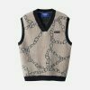 youthful irregular chain sweater vest   chic urban appeal 7331