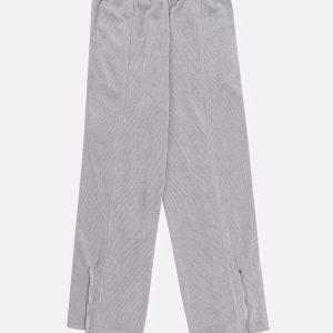 youthful irregular zipper pants unique streetwear design 4209