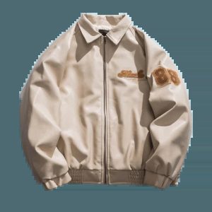 youthful khaki marsha jacket   sleek design & urban appeal 8666