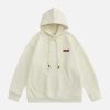 youthful labeled drawstring hoodie streetwear essential 6005