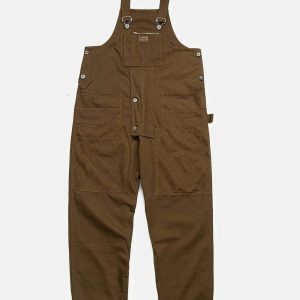 youthful labelled baggy overalls streetwear icon 6292