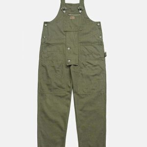youthful labelled baggy overalls streetwear icon 8931