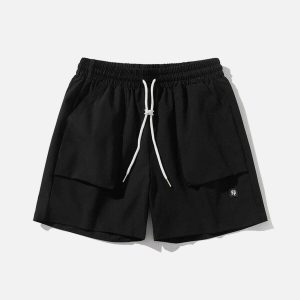 youthful large pocket shorts   sleek & trendy streetwear 7406