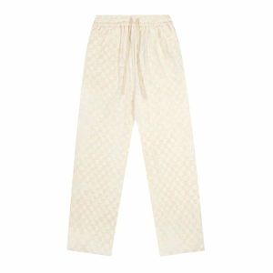 youthful lattice side slit pants streetwise & sleek design 6482