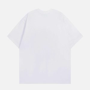 youthful letter shadow tee with chain detail urban chic 1868