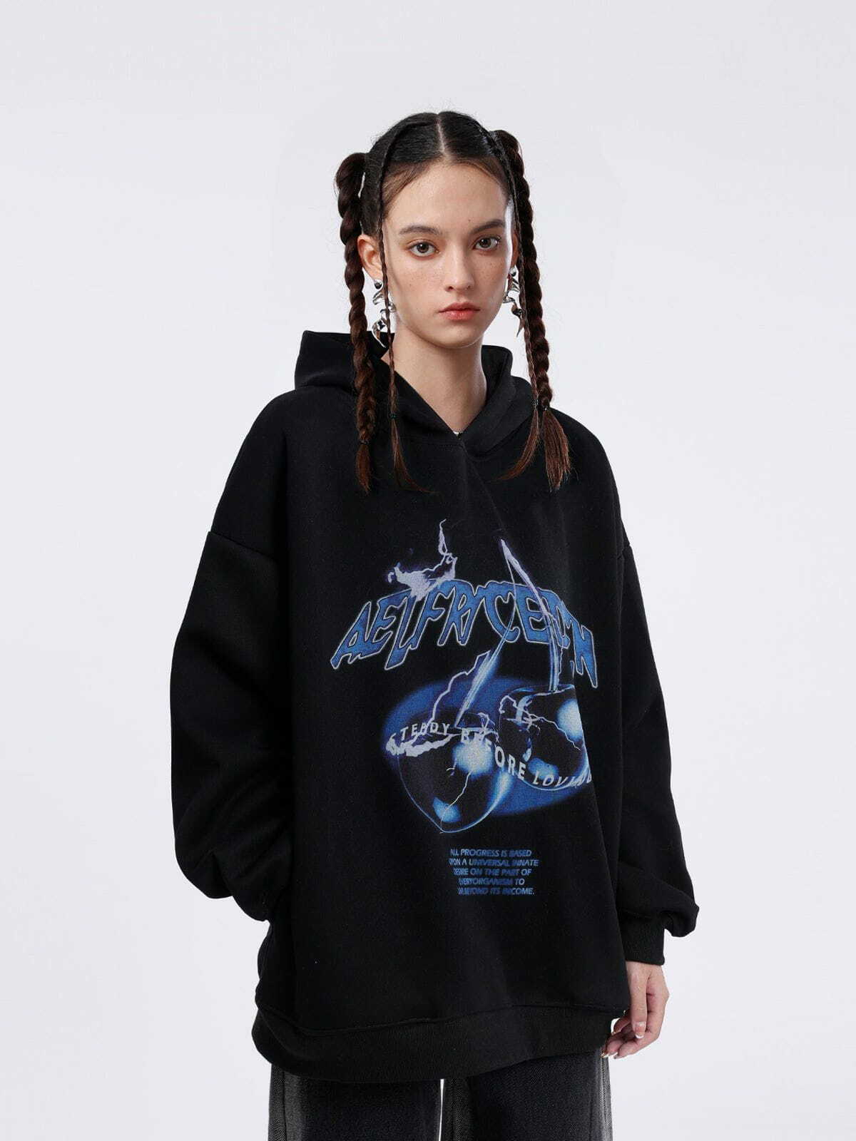 youthful lightning cherry hoodie   trendy streetwear appeal 1523