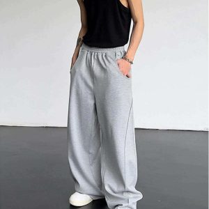 youthful loose high waist pants   sleek & comfort fit 8495