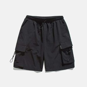 youthful loose side pocket shorts   streetwear essential 6519