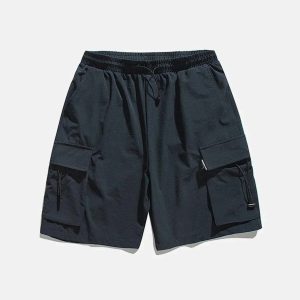 youthful loose side pocket shorts   streetwear essential 6910