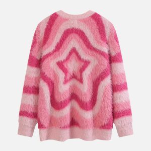 youthful mohair star sweater   iconic & cozy fashion piece 3920