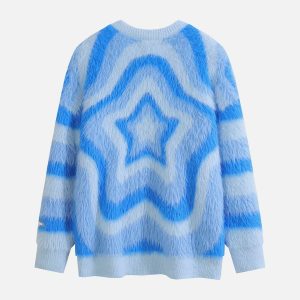 youthful mohair star sweater   iconic & cozy fashion piece 6761