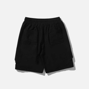 youthful multi pocket shorts sleek drawstring design 4773