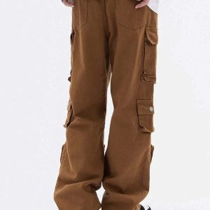 youthful multipocket cargo jeans embellished & trendy 4887