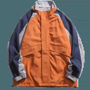 youthful orange btu jacket   sleek design & urban appeal 4210