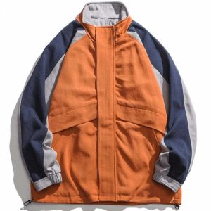 youthful orange btu jacket   sleek design & urban appeal 6683
