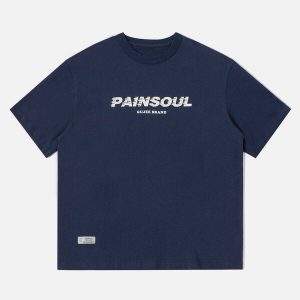 youthful painsoul cotton tee dynamic print & style 2099